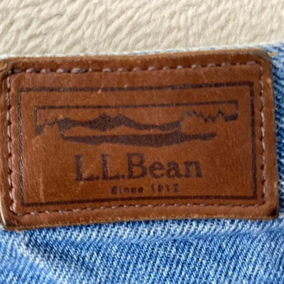 L.L. Bean Men's Jeans 36x29 100% Cotton Natural Fit Straight Leg Blue Denim - Picture 11 of 13